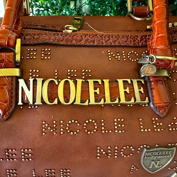NICOLE LEE Studded Satchel. Authentic. - Picture 4 of 15
